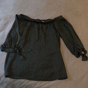 Tyche wide neck silk blouse